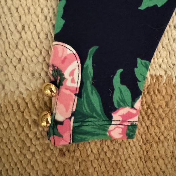 BNWT Janie and Jack Floral Button Cuff Pointe Pant - size 6 - 12 months - Picture 5 of 5